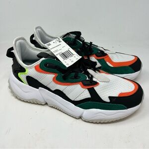 adidas Nitrocharge GY3711 Men’s 8.5 White Green Orange Cloudfoam Shoes NWT